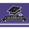 Graduation Party Supplies * | Creative Converting Graduation Party Supplies Graduation School Spirit Purple Invitations, 25 Ct