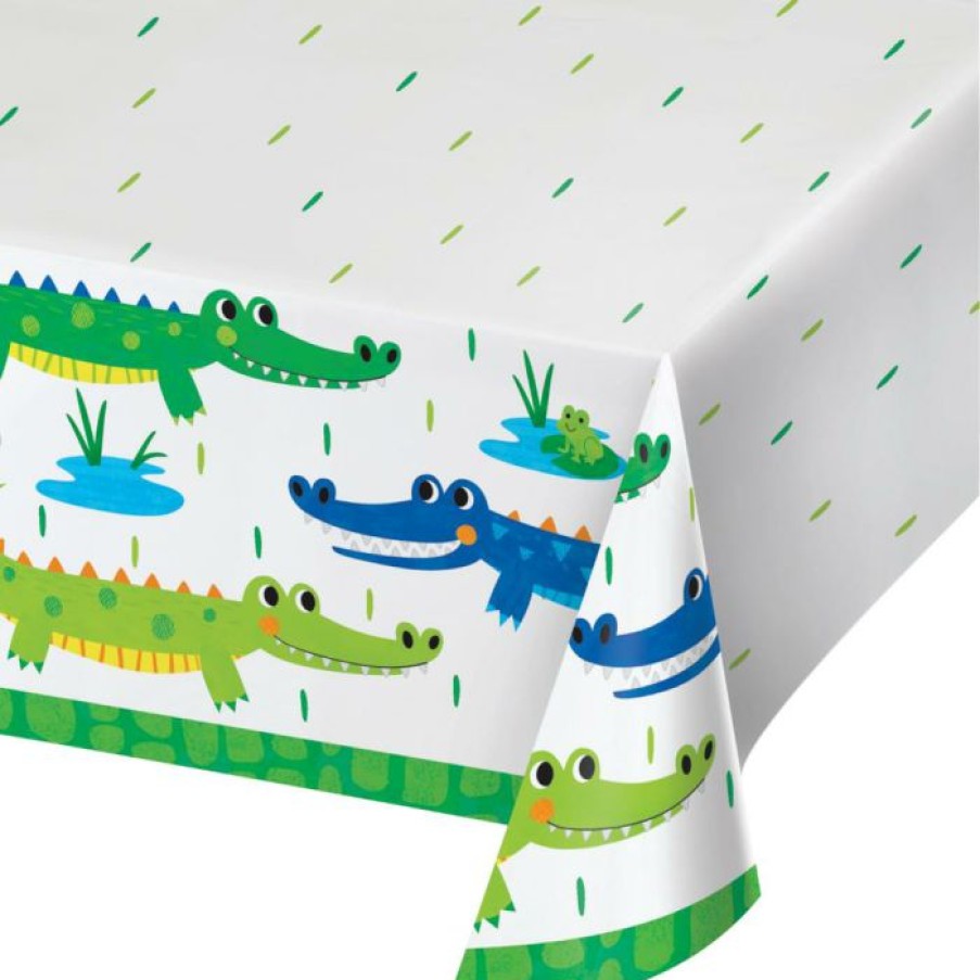 Birthdays * | Creative Converting Kids Birthday Party Themes Alligator Party Paper Tablecover All Over Print, 54 X 102 (1/Pkg)