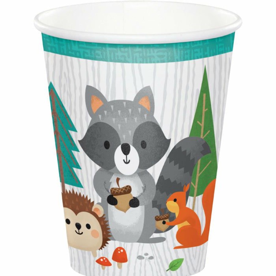 Birthdays * | Creative Converting 1St Birthday Party Themes Wild One Woodland Paper Cups, Pack Of 8