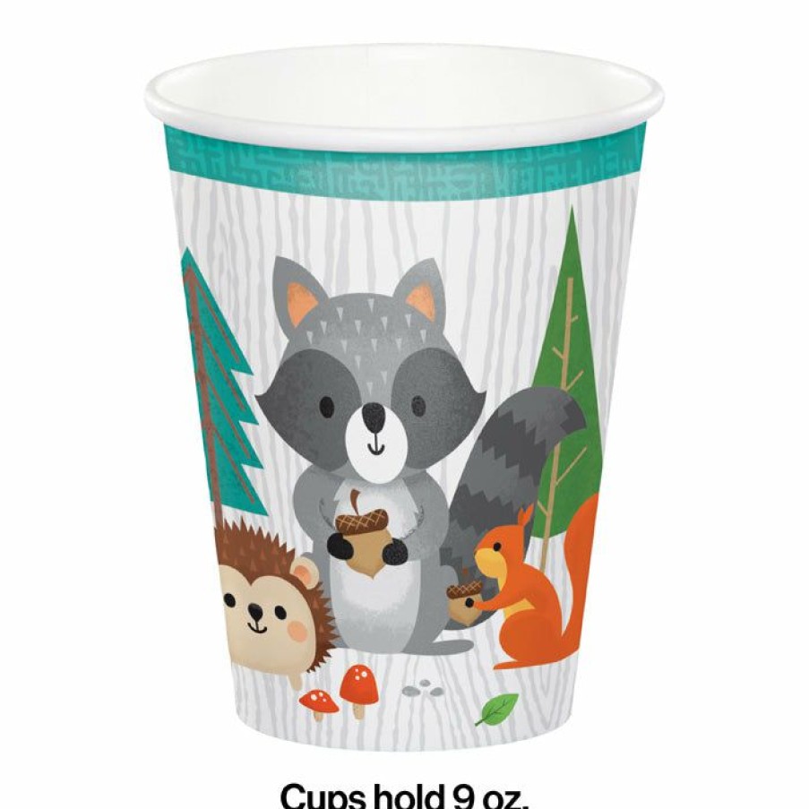 Birthdays * | Creative Converting 1St Birthday Party Themes Wild One Woodland Paper Cups, Pack Of 8