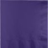 Solid Color Tableware * | Creative Converting Purple Dinner Napkins 3Ply 1/4Fld, 25 Ct