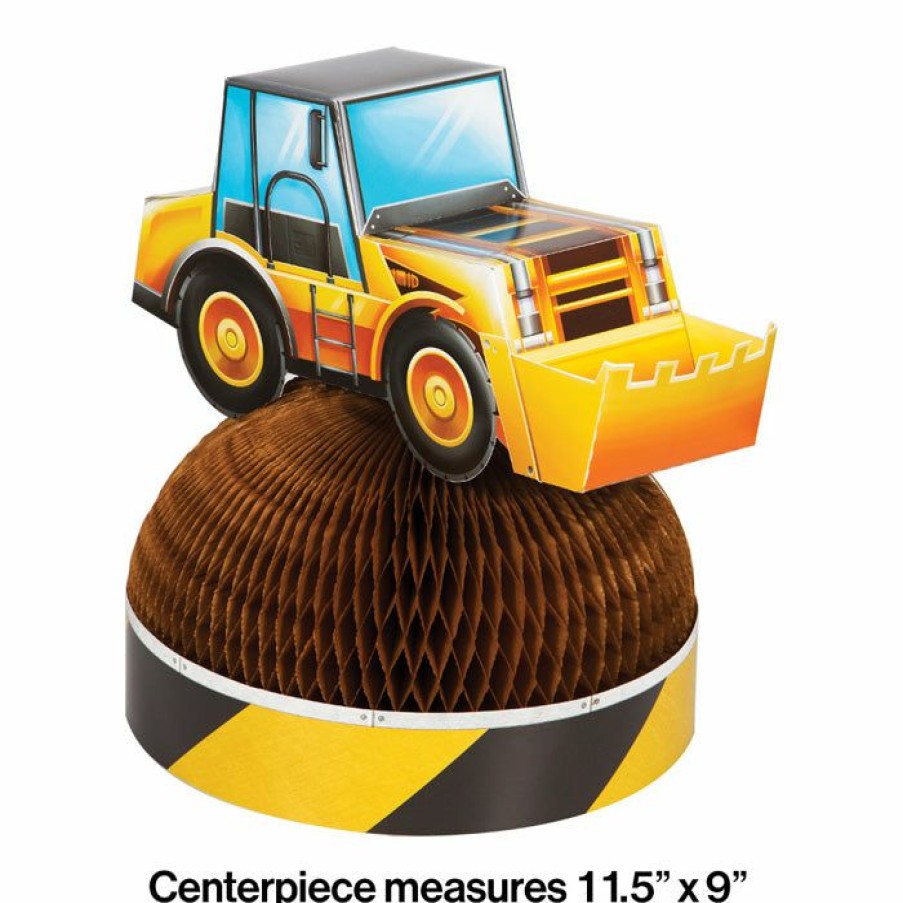 Birthdays * | Creative Converting Big Dig Construction Centerpiece