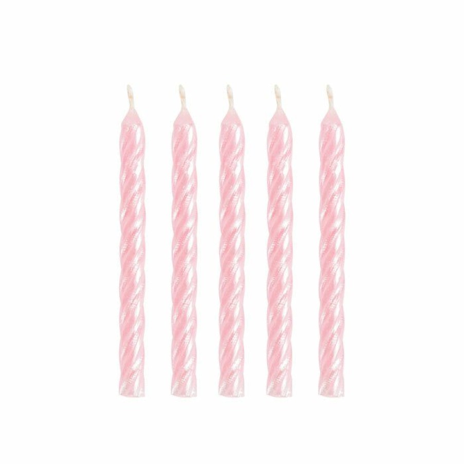 Birthdays * | Creative Converting Birthday Party Candles Spiral Iridescent Candles 24Ct