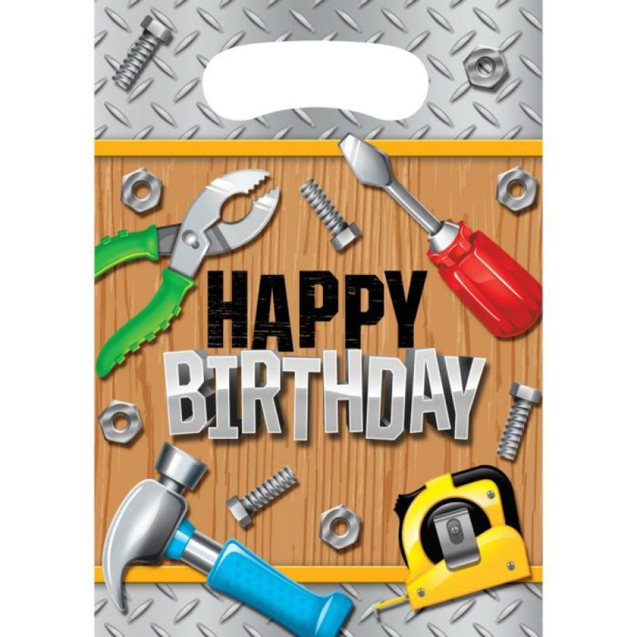 Birthdays * | Creative Converting Handyman Loot Bags (96/Case) Kids Birthday Party Themes