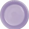 Solid Color Tableware * | Creative Converting Luscious Lavender Plastic Banquet Plates, 20 Ct Solid Color Tableware