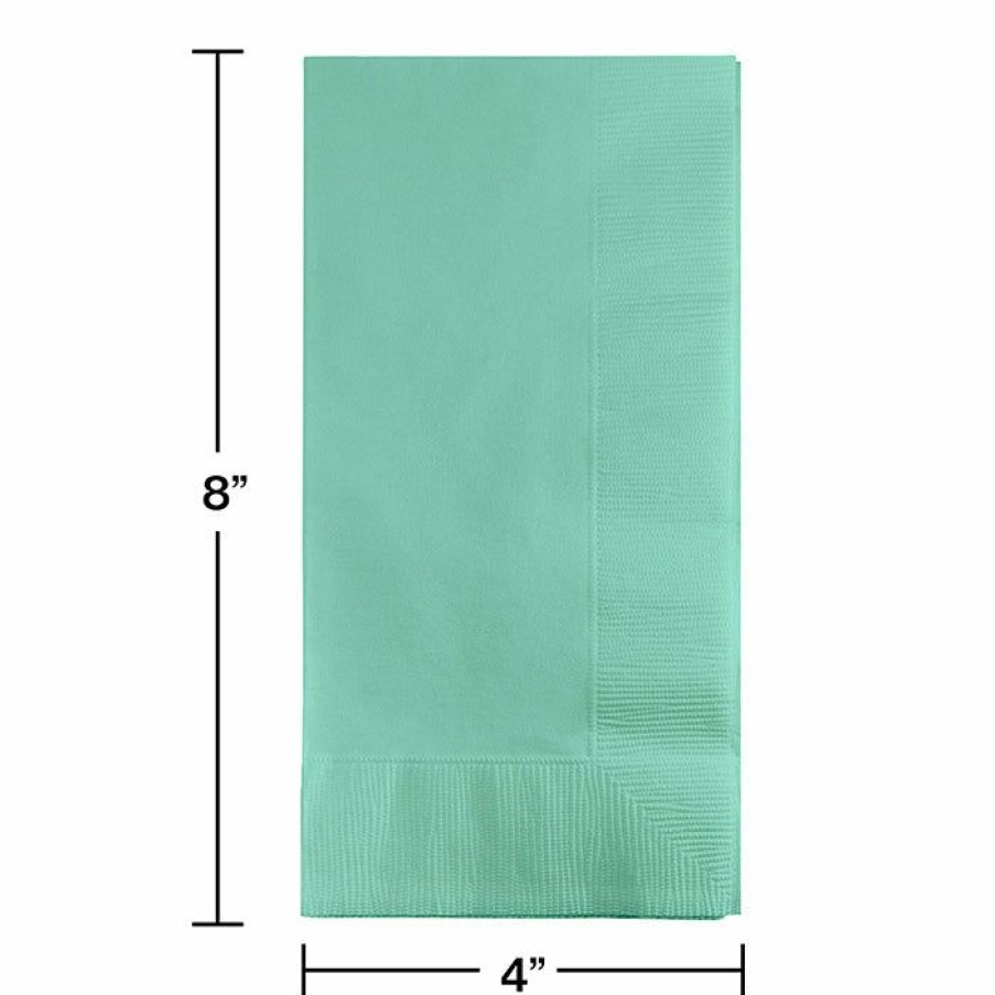 Solid Color Tableware * | Creative Converting Fresh Mint Dinner Napkins 2Ply 1/8Fld, 50 Ct