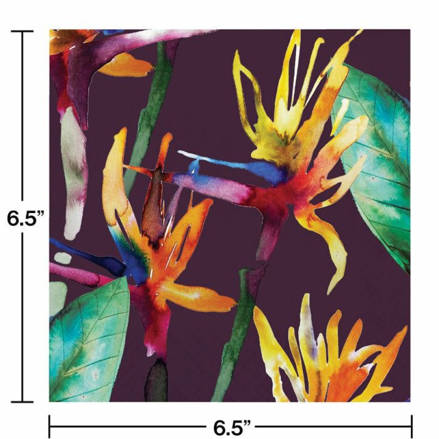 Holidays * | Creative Converting Summer, Bbq And Picnic Themed Decorations Bold Tropics Luncheon Napkin, 3 Ply, 16 Ct