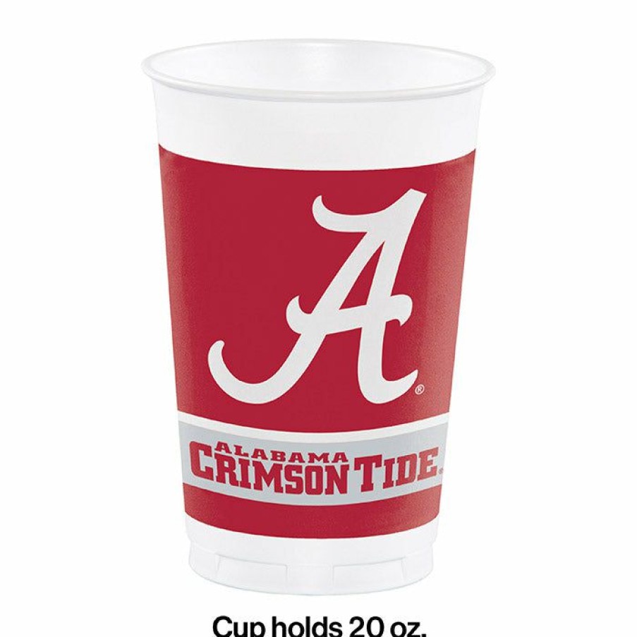 Sports * | Creative Converting University Of Alabama 20 Oz. Plastic Cups, 8 Ct