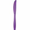 Solid Color Tableware * | Creative Converting Solid Color Tableware Amethyst Purple Plastic Knives, 50 Ct