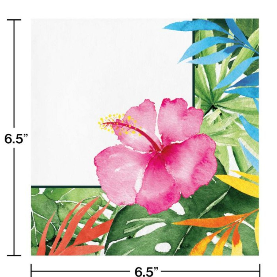 Themed Tableware * | Creative Converting Floral Paradise Luncheon Napkin (16/Pkg)