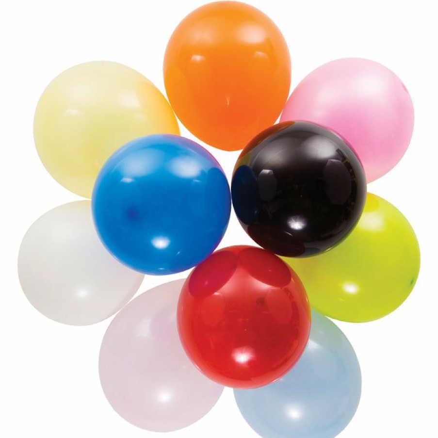 General Decorations * | Creative Converting Latex Balloons 12 Asst Colors, 15 Ct