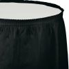 Solid Color Tableware * | Creative Converting Black Velvet Plastic Tableskirt, 21.5 X 29 Solid Color Tableware