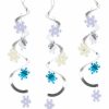 Holidays * | Creative Converting Christmas Party Supplies Snowflakes Dizzy Danglers, 5 Ct