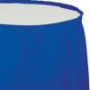 Solid Color Tableware * | Creative Converting Cobalt Plastic Tableskirt, 14 X 29