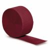 Solid Color Tableware * | Creative Converting Solid Color Tableware Burgundy Crepe Streamers 81