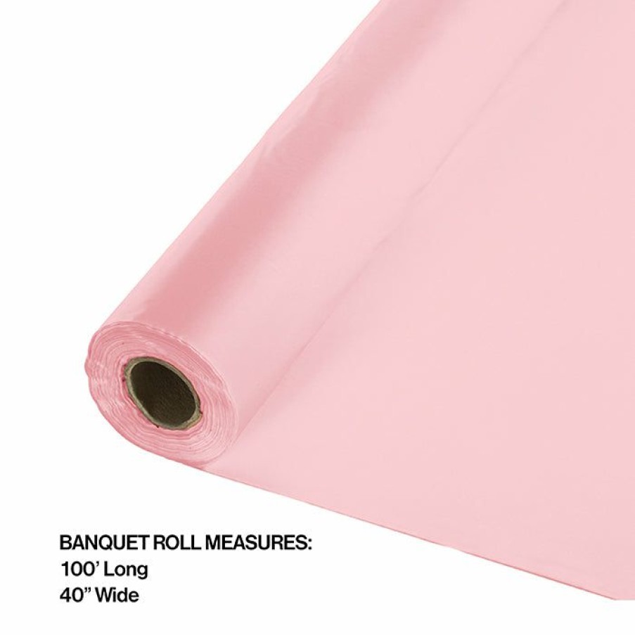 Solid Color Tableware * | Creative Converting Classic Pink Banquet Roll 40 X 100