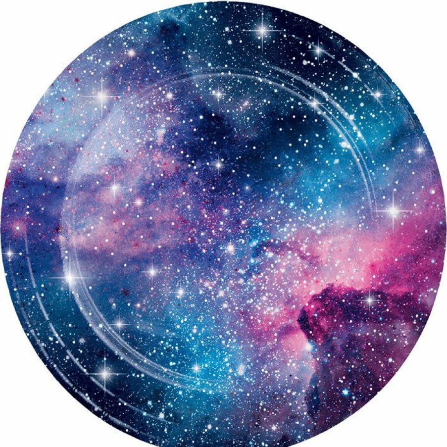 Themed Tableware * | Creative Converting Themed Tableware Galaxy Party Paper Plates, 8 Ct