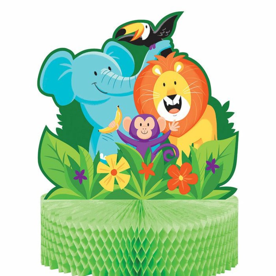 Birthdays * | Creative Converting Kids Birthday Party Themes Jungle Safari Centerpiece