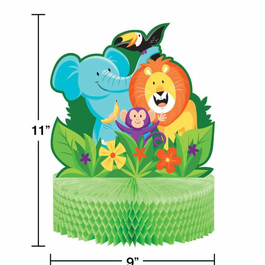 Birthdays * | Creative Converting Kids Birthday Party Themes Jungle Safari Centerpiece