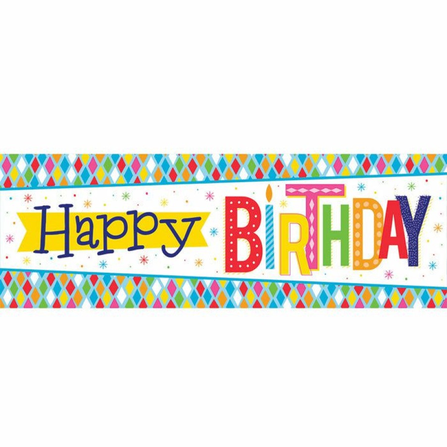 Birthdays * | Creative Converting Bright Birthday Giant Party Banner