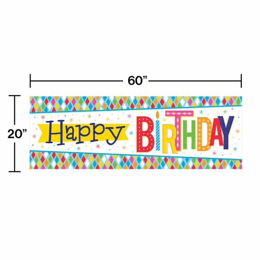 Birthdays * | Creative Converting Bright Birthday Giant Party Banner