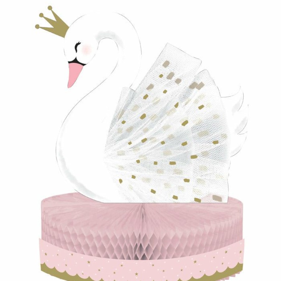 Birthdays * | Creative Converting Stylish Swan Centerpiece