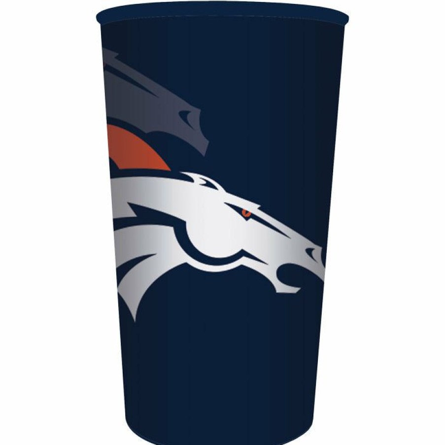 Sports * | Creative Converting Denver Broncos Plastic Cup, 22 Oz Nfl And Football Party Supplies