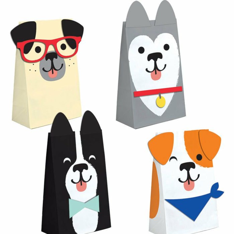 Birthdays * | Creative Converting Dog Party Favor Bags, 8 Ct