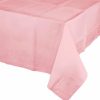 Solid Color Tableware * | Creative Converting Classic Pink Tablecover 54 X 108 Polylined Tissue Solid Color Tableware