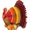 Holidays * | Creative Converting Thanksgiving Party Decorations Honeycomb Centerpiece, 12 Turkey