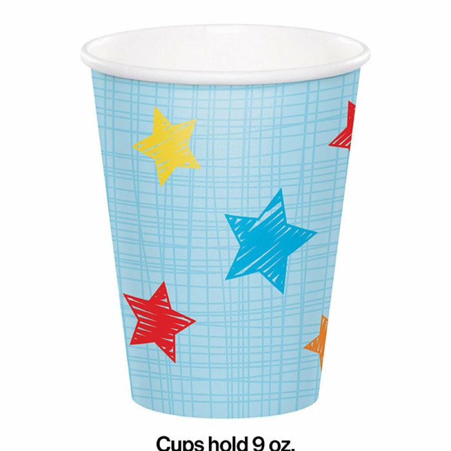 Birthdays * | Creative Converting 1St Birthday Party Themes One Is Fun Boy Hot/Cold Cups, 9 Oz. (96/Case)