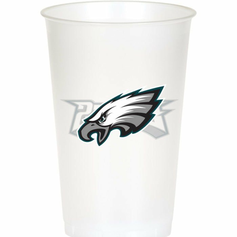 Sports * | Creative Converting Philadelphia Eagles Plastic Cup, 20Oz, 8 Ct Nfl And Football Party Supplies