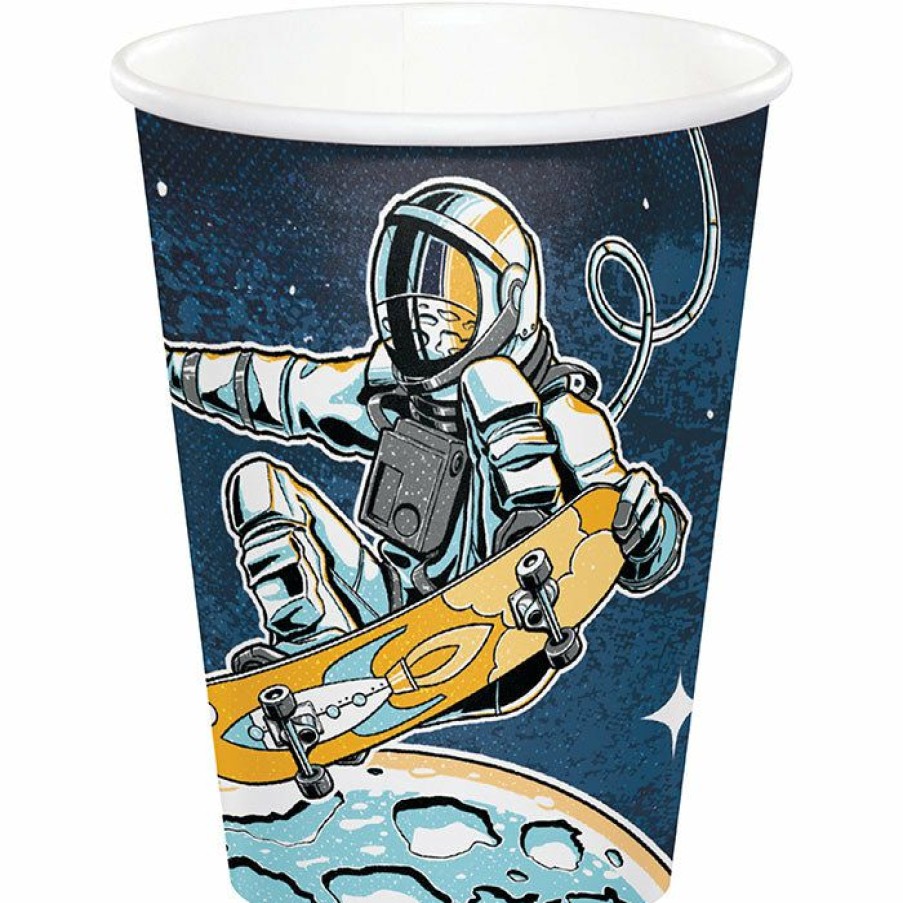 Birthdays * | Creative Converting Space Skater Hot/Cold Cup 9Oz. 8Ct Kids Birthday Party Themes