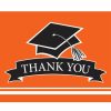 Graduation Party Supplies * | Creative Converting Graduation School Spirit Orange Thank You Notes, 25 Ct Graduation Party Supplies