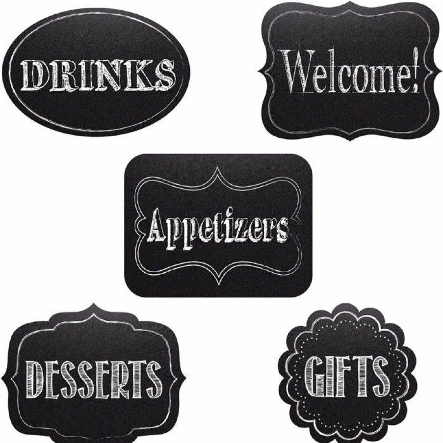 Birthdays * | Creative Converting Chalkboard Assorted Cutouts (60/Case)