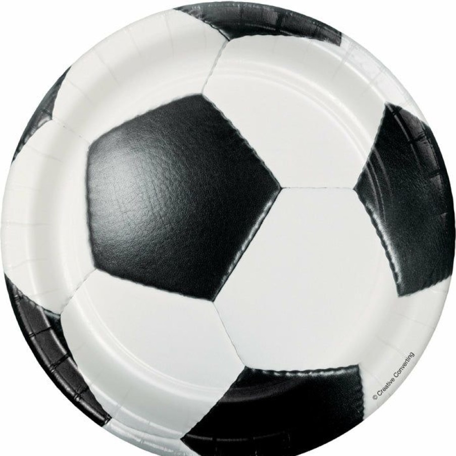 Sports * | Creative Converting Soccer Dessert Plates, 8 Ct