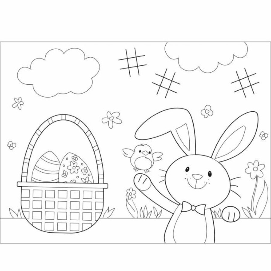 Holidays * | Creative Converting Easter Placemats, Easter Activity 8Ct