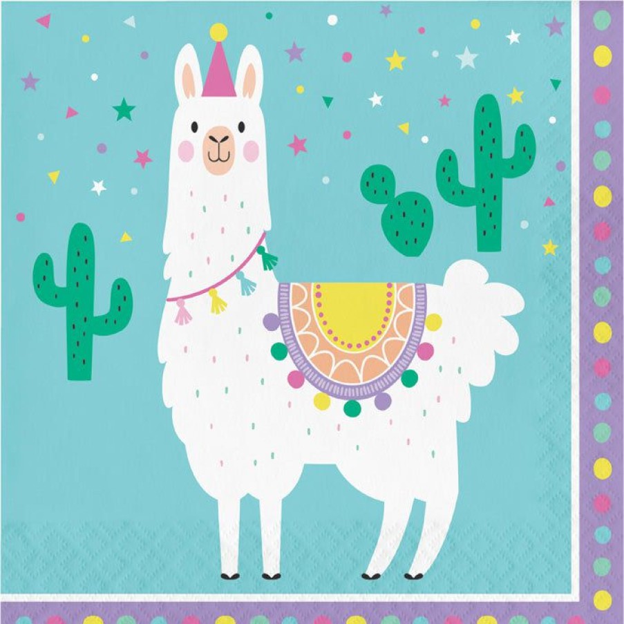 Birthdays * | Creative Converting Llama Party Napkins, 16 Ct Kids Birthday Party Themes