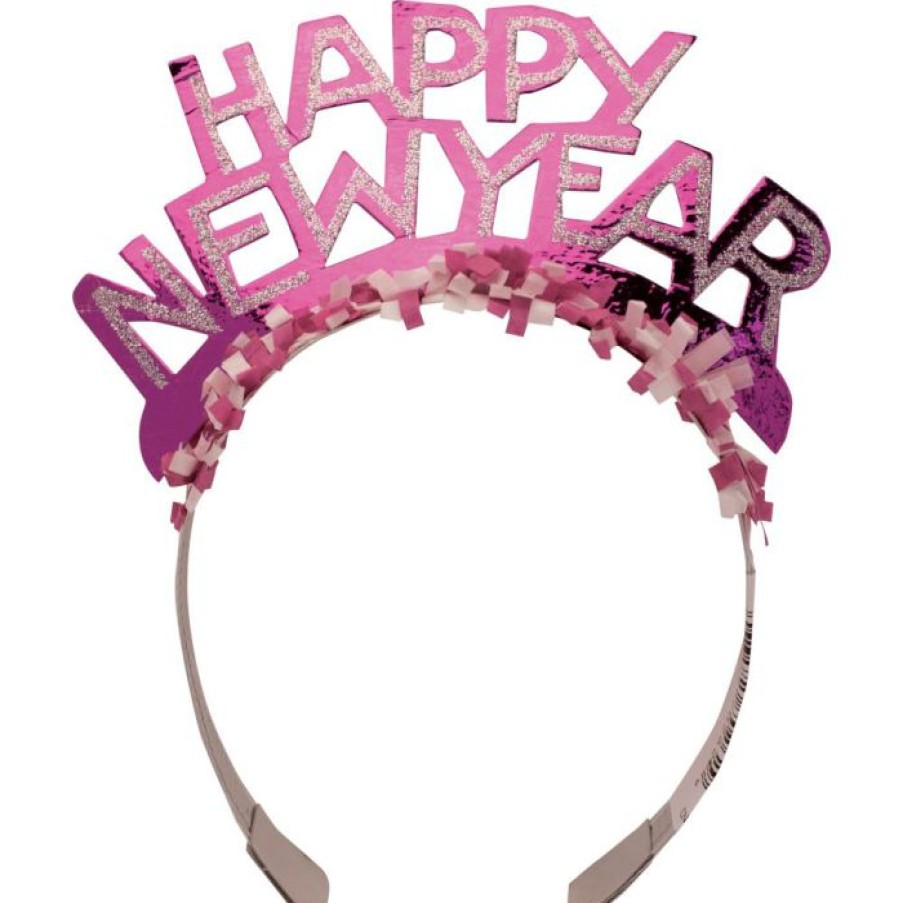 Holidays * | Creative Converting New Year'S Eve Foil Glitter Tiaras New Year'S Eve Party Supplies