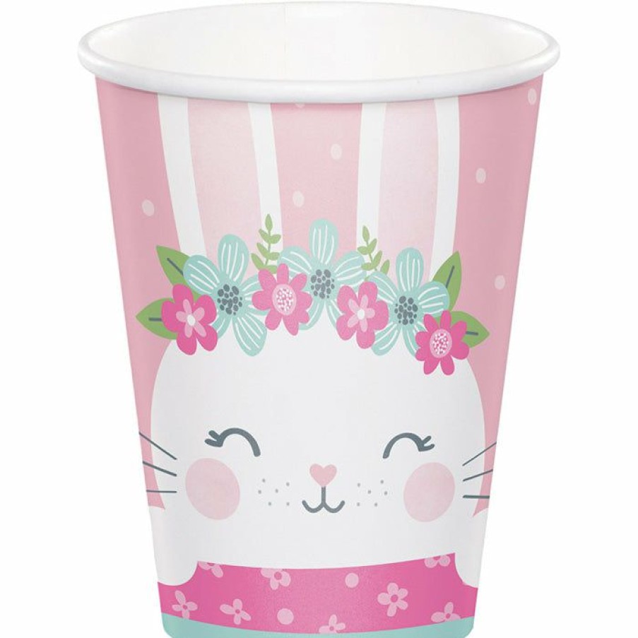 Birthdays * | Creative Converting Birthday Bunny Hot/Cold Paper Cups 9 Oz., 8 Ct 1St Birthday Party Themes