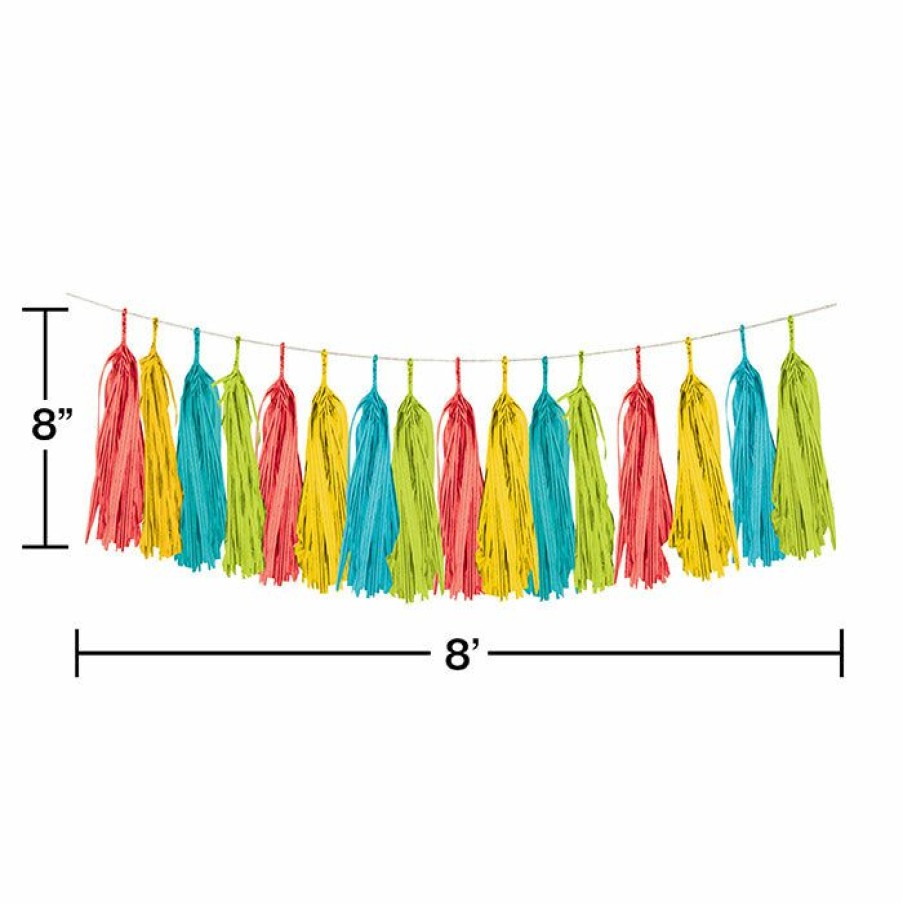 Holidays * | Creative Converting Serape Tissue Paper Tassel Garland 8 (12/Case)