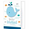 Baby Showers * | Creative Converting Lil' Spout Blue Invitation With Att (48/Case)