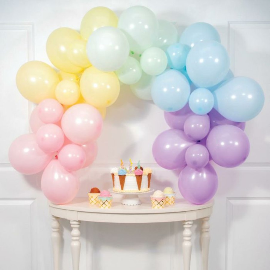 General Decorations * | Creative Converting Pastel Balloon Six Foot Arch Kit