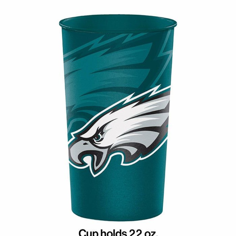 Sports * | Creative Converting Nfl And Football Party Supplies Philadelphia Eagles Plastic Cup, 22 Oz