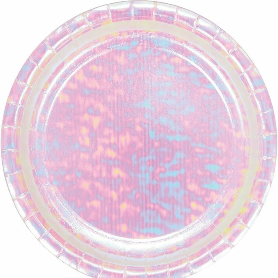 Themed Tableware * | Creative Converting Iridescent Party Paper Plates, 8 Ct