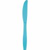 Solid Color Tableware * | Creative Converting Solid Color Tableware Bermuda Blue Plastic Knives, 24 Ct