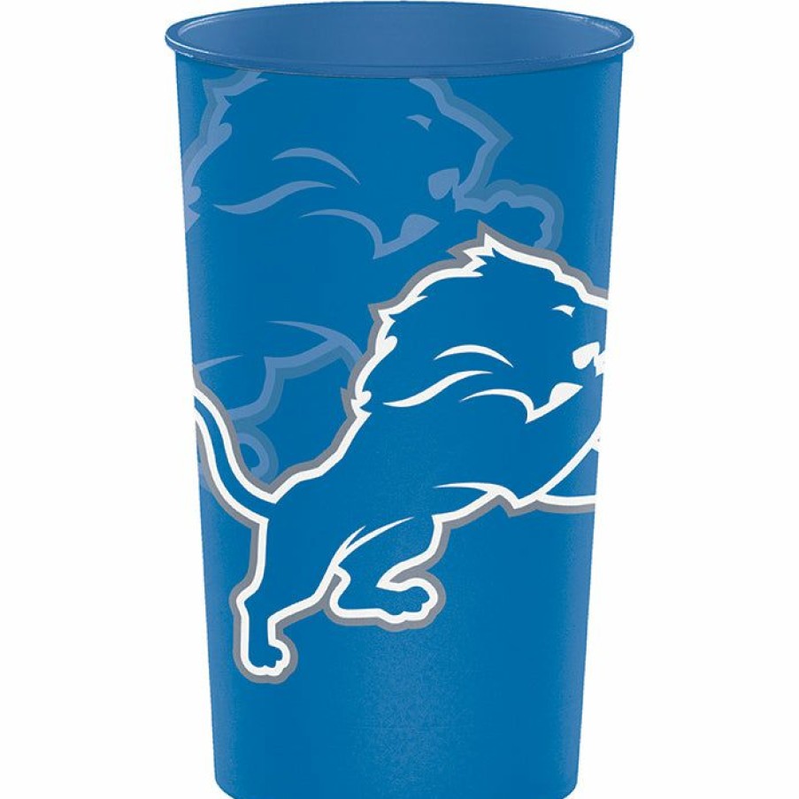 Sports * | Creative Converting Detroit Lions Plastic Cup, 22 Oz Nfl And Football Party Supplies