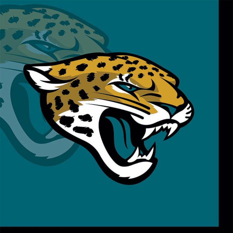 Sports * | Creative Converting Jacksonville Jaguars Beverage Napkins, 16 Ct