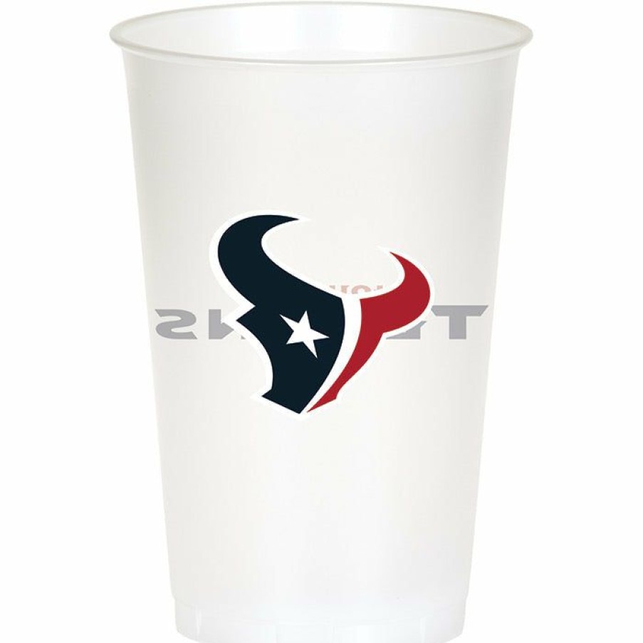 Sports * | Creative Converting Houston Texans Plastic Cup, 20Oz, 8 Ct