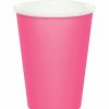 Solid Color Tableware * | Creative Converting Candy Pink Hot/Cold Paper Cups 9 Oz., 24 Ct